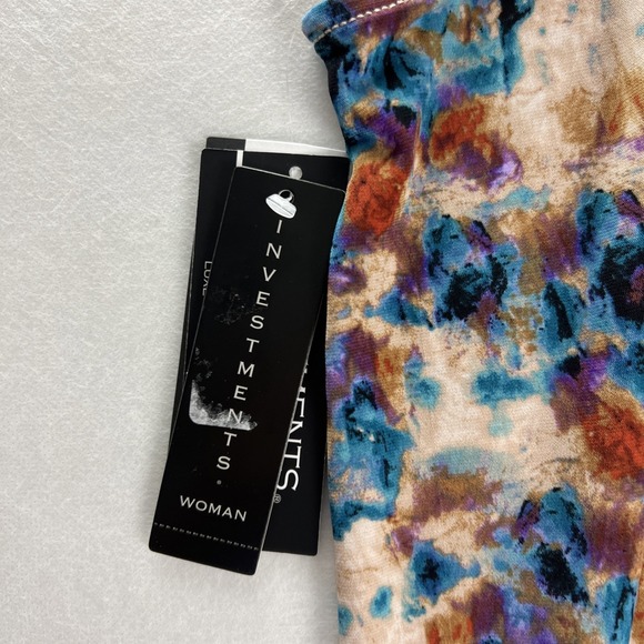 Investments Women Tank Soft Separates Blouse Plus Size 2X Abstract Multicolor G2 - Picture 3 of 16